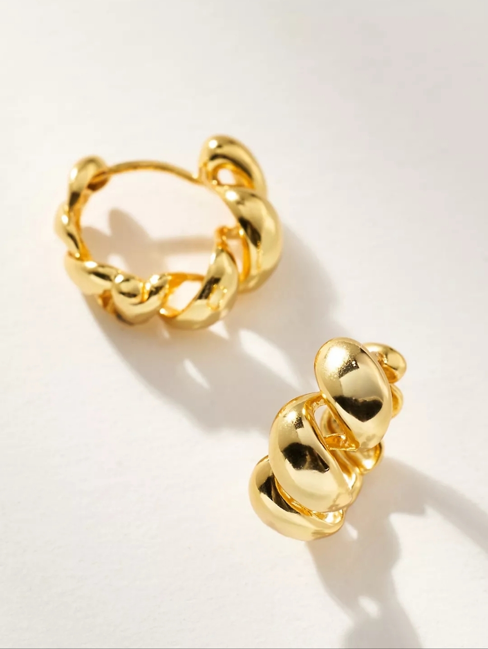 Casa Clara 925 Blossom Huggie Hoop Earrings